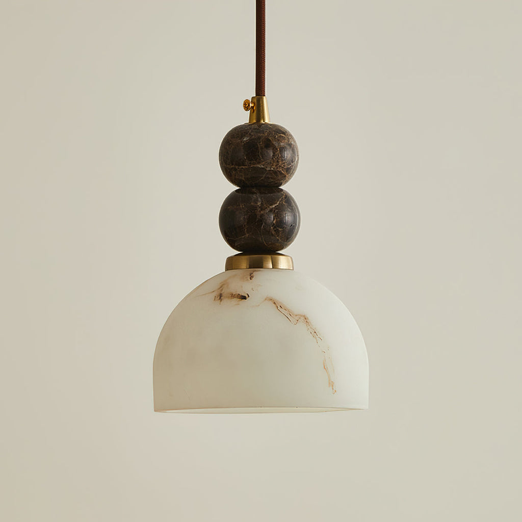 Modern Marble Pendant Light With Warm LED Glow — Greenwich Home & Living