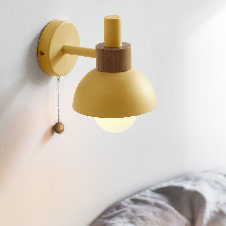 Modern Iron Wall Sconce for Living Room and Bedroom in Wheat Yellow — Greenwich Home & Living