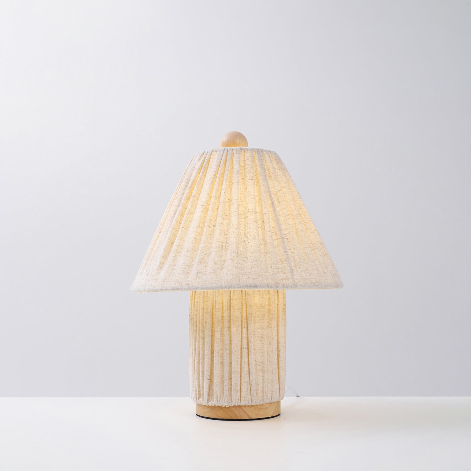 Modern Fabric Table Lamp With Warm White Glow — Greenwich Home & Living
