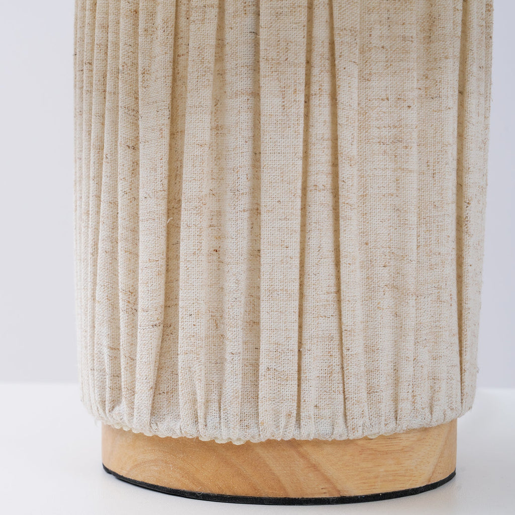 Modern Fabric Table Lamp With Warm White Glow — Greenwich Home & Living