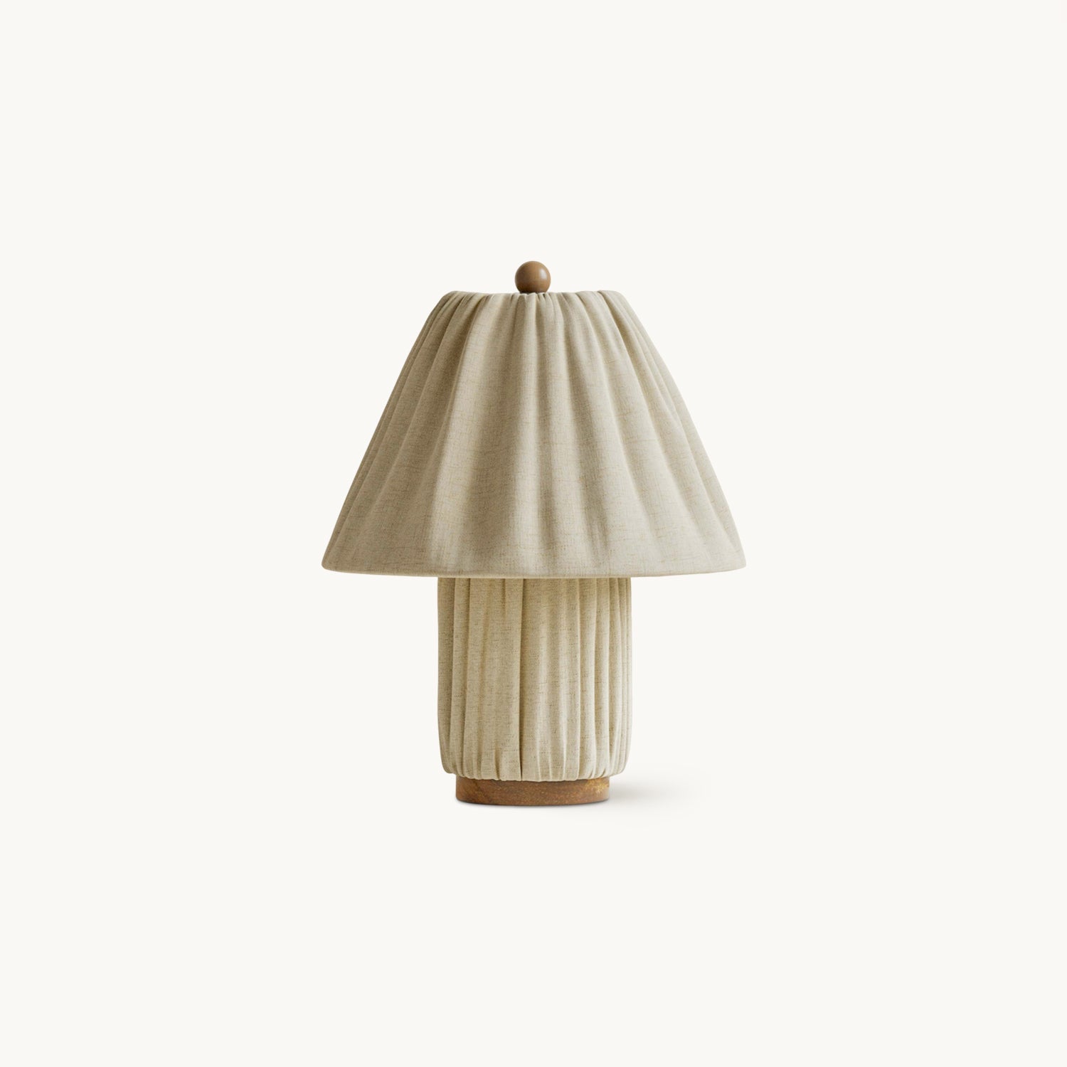Modern Fabric Table Lamp With Warm White Glow — Greenwich Home & Living