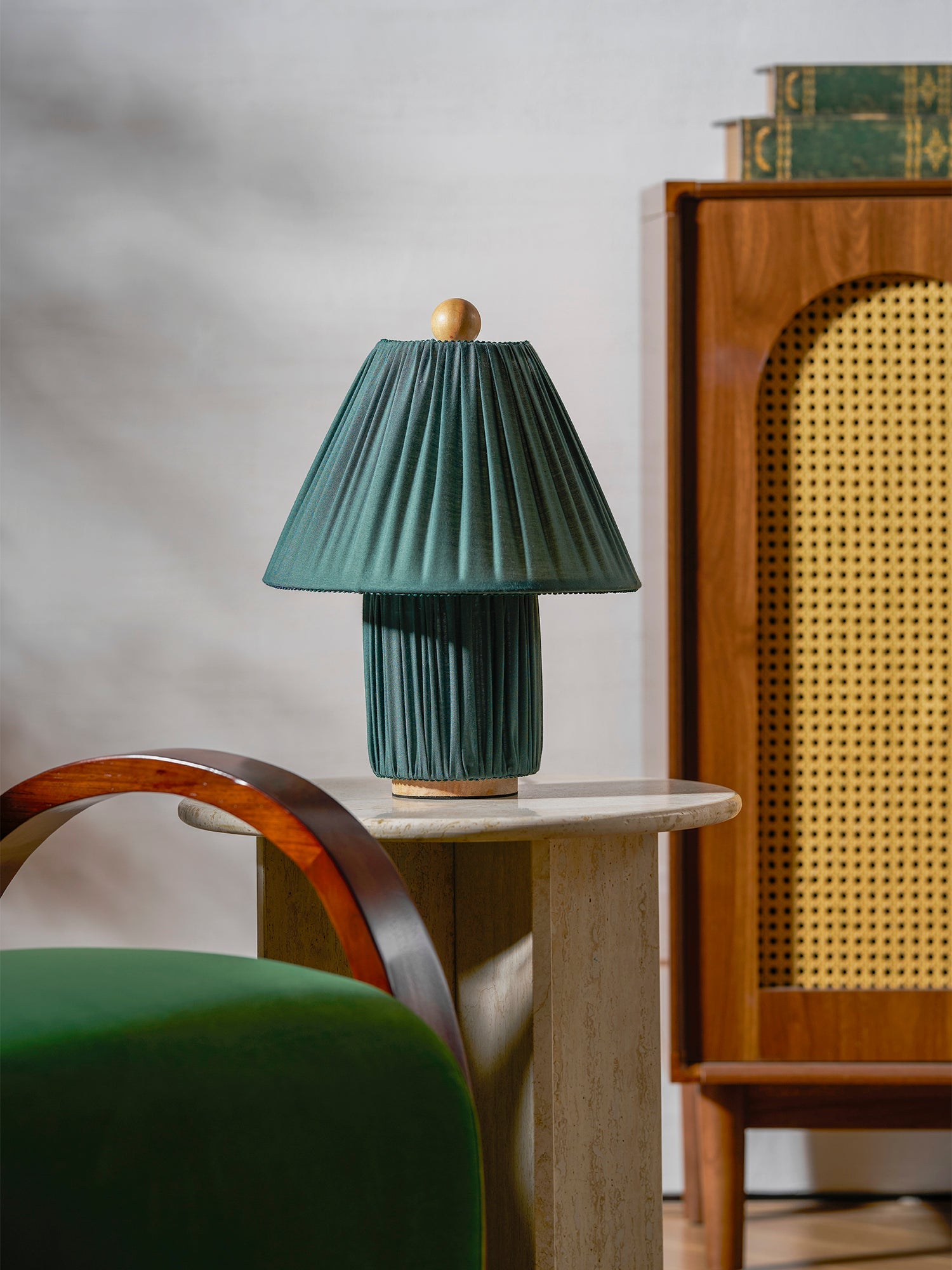 Modern Fabric Table Lamp With Warm White Glow — Greenwich Home & Living