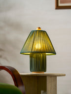 Modern Fabric Table Lamp With Warm White Glow — Greenwich Home & Living