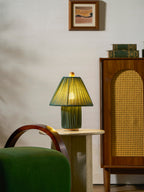 Modern Fabric Table Lamp With Warm White Glow — Greenwich Home & Living