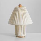 Modern Fabric Table Lamp With Warm White Glow — Greenwich Home & Living