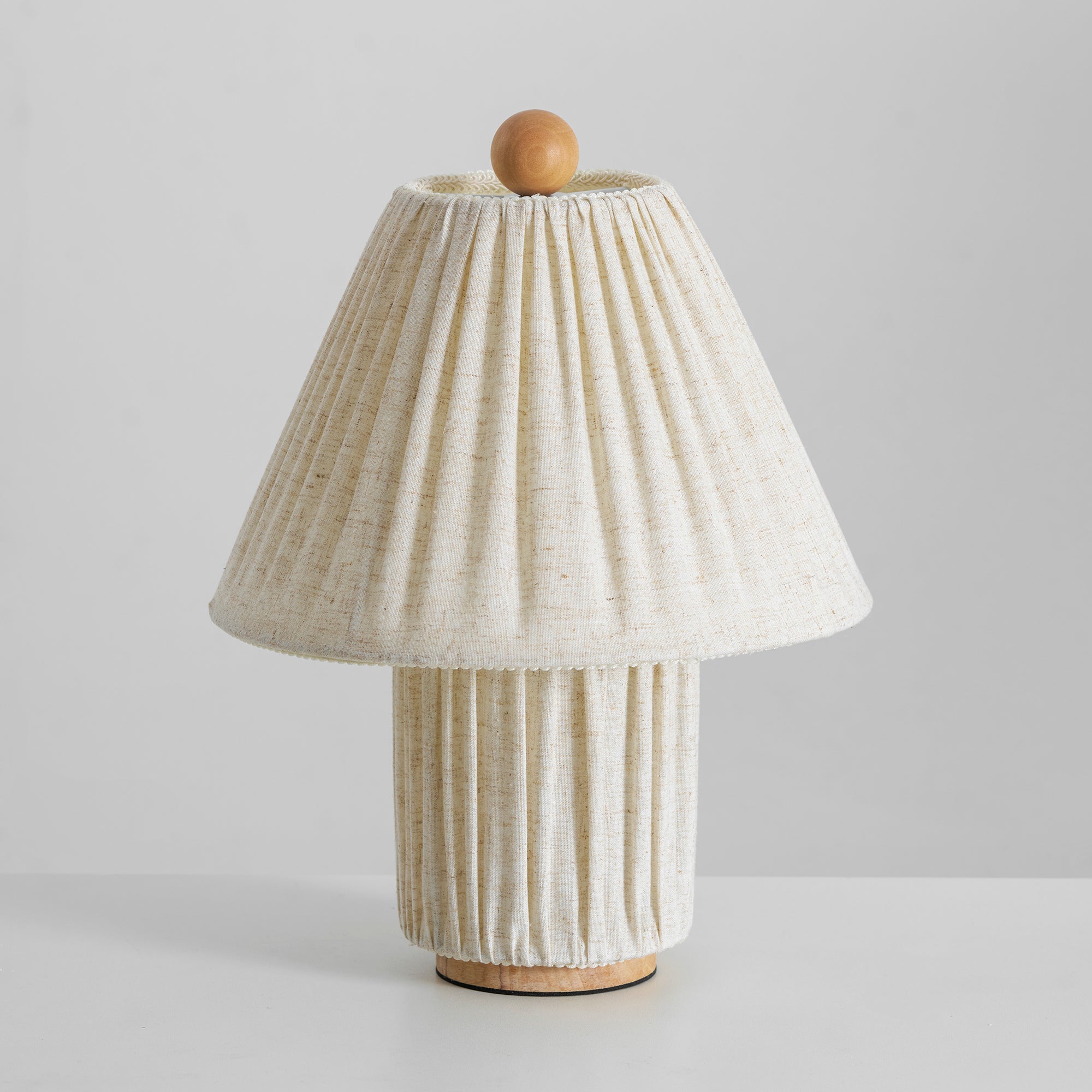 Modern Fabric Table Lamp With Warm White Glow — Greenwich Home & Living