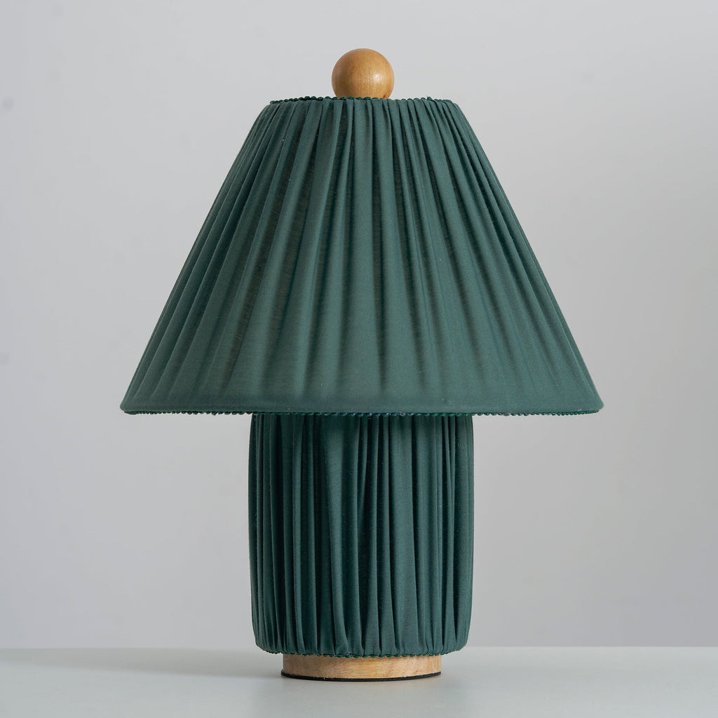 Modern Fabric Table Lamp With Warm White Glow — Greenwich Home & Living