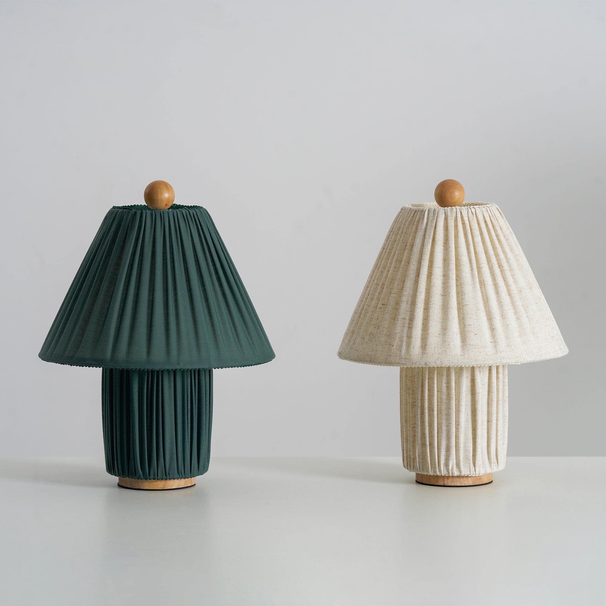 Modern Fabric Table Lamp With Warm White Glow — Greenwich Home & Living