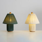 Modern Fabric Table Lamp With Warm White Glow — Greenwich Home & Living