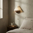 Transitional Travertine Wall Sconce With Warm Dimmable Glow — Greenwich Home & Living