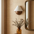 Transitional Travertine Wall Sconce With Warm Dimmable Glow — Greenwich Home & Living