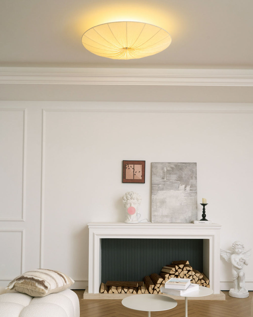 Modern Acrylic Flush Mount Ceiling Light With Warm LED Glow — Greenwich Home & Living
