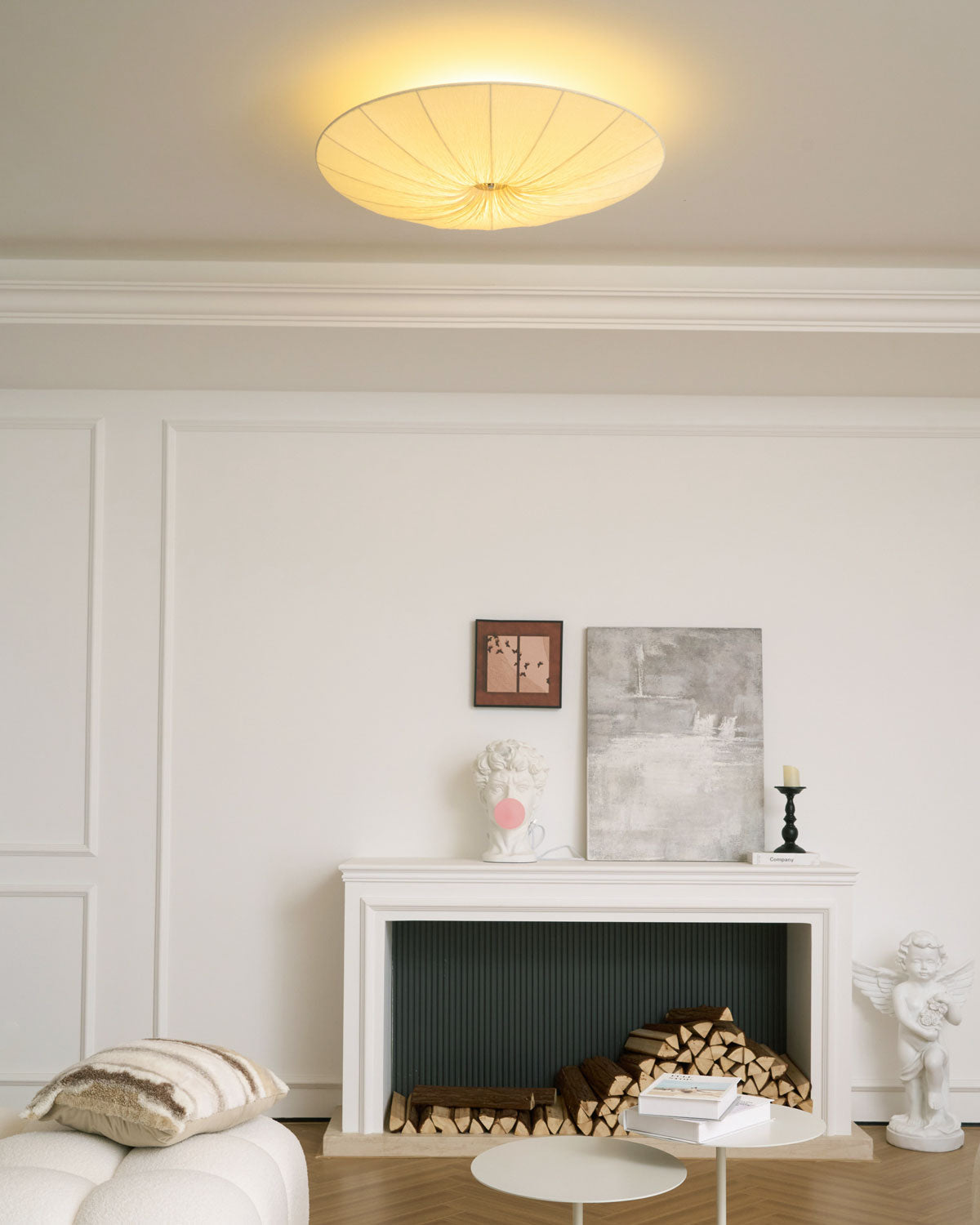 Modern Acrylic Flush Mount Ceiling Light With Warm LED Glow — Greenwich Home & Living