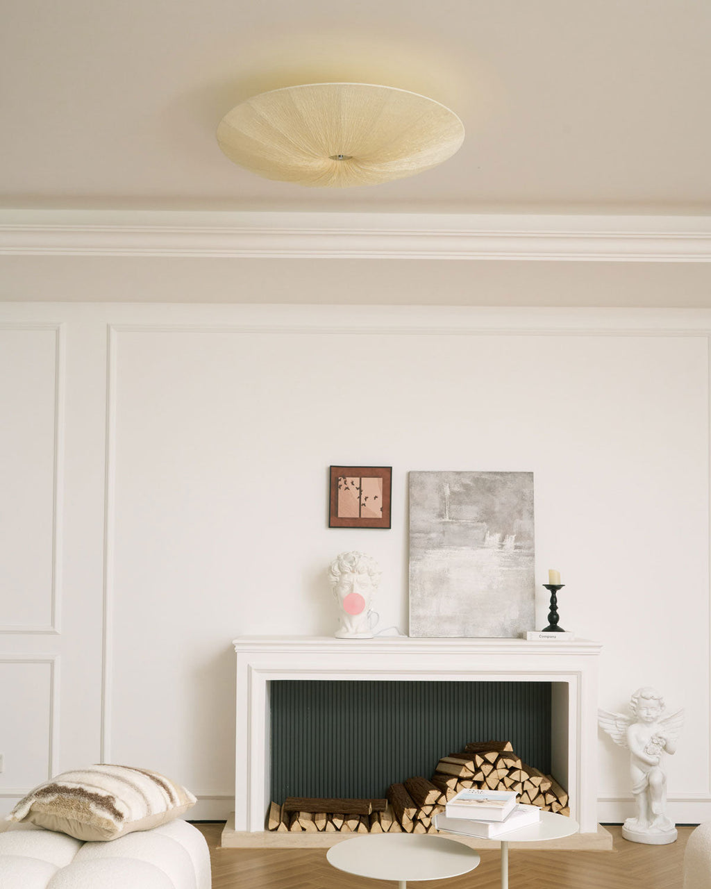 Modern Acrylic Flush Mount Ceiling Light With Warm LED Glow — Greenwich Home & Living