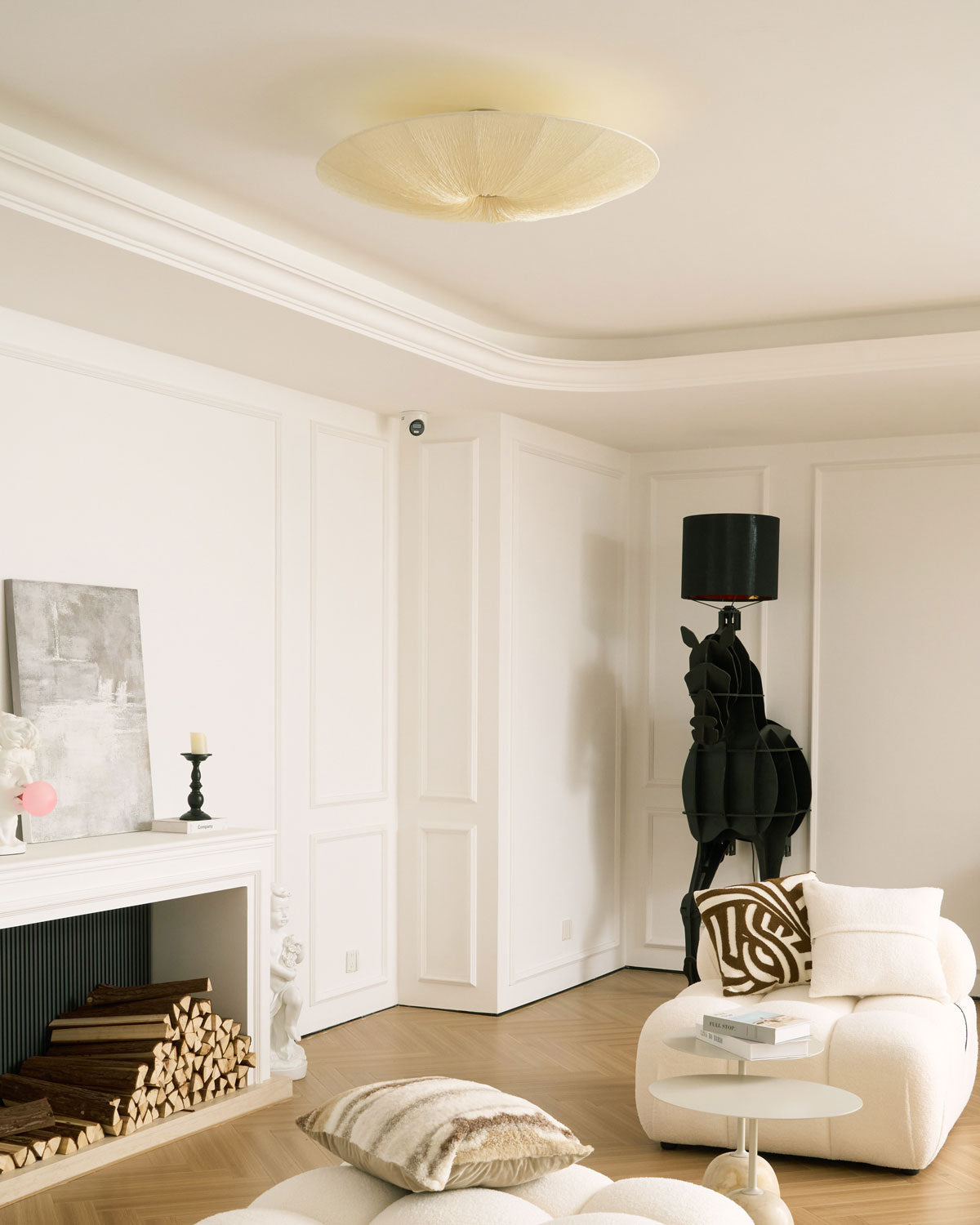 Modern Acrylic Flush Mount Ceiling Light With Warm LED Glow — Greenwich Home & Living
