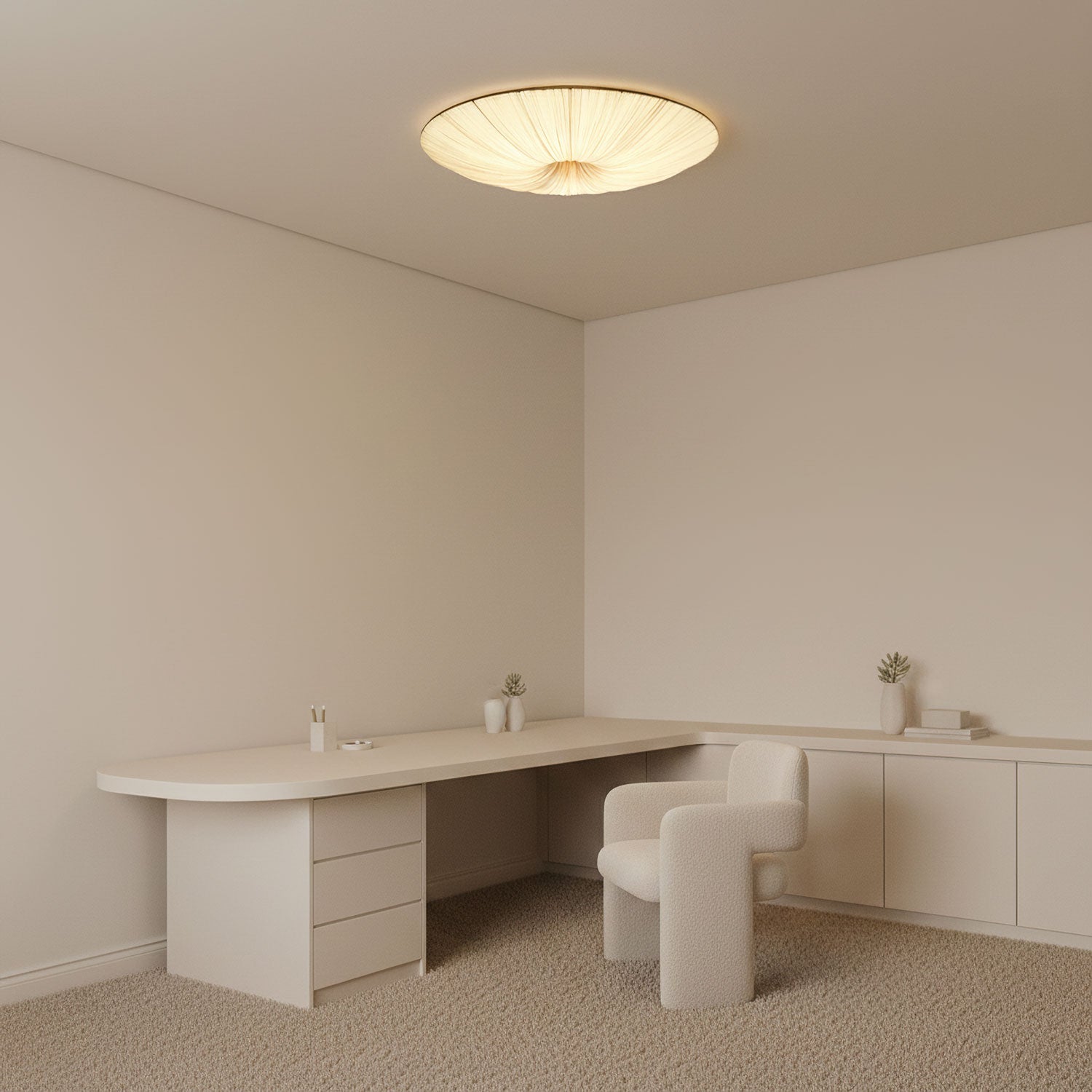 Modern Acrylic Flush Mount Ceiling Light With Warm LED Glow — Greenwich Home & Living