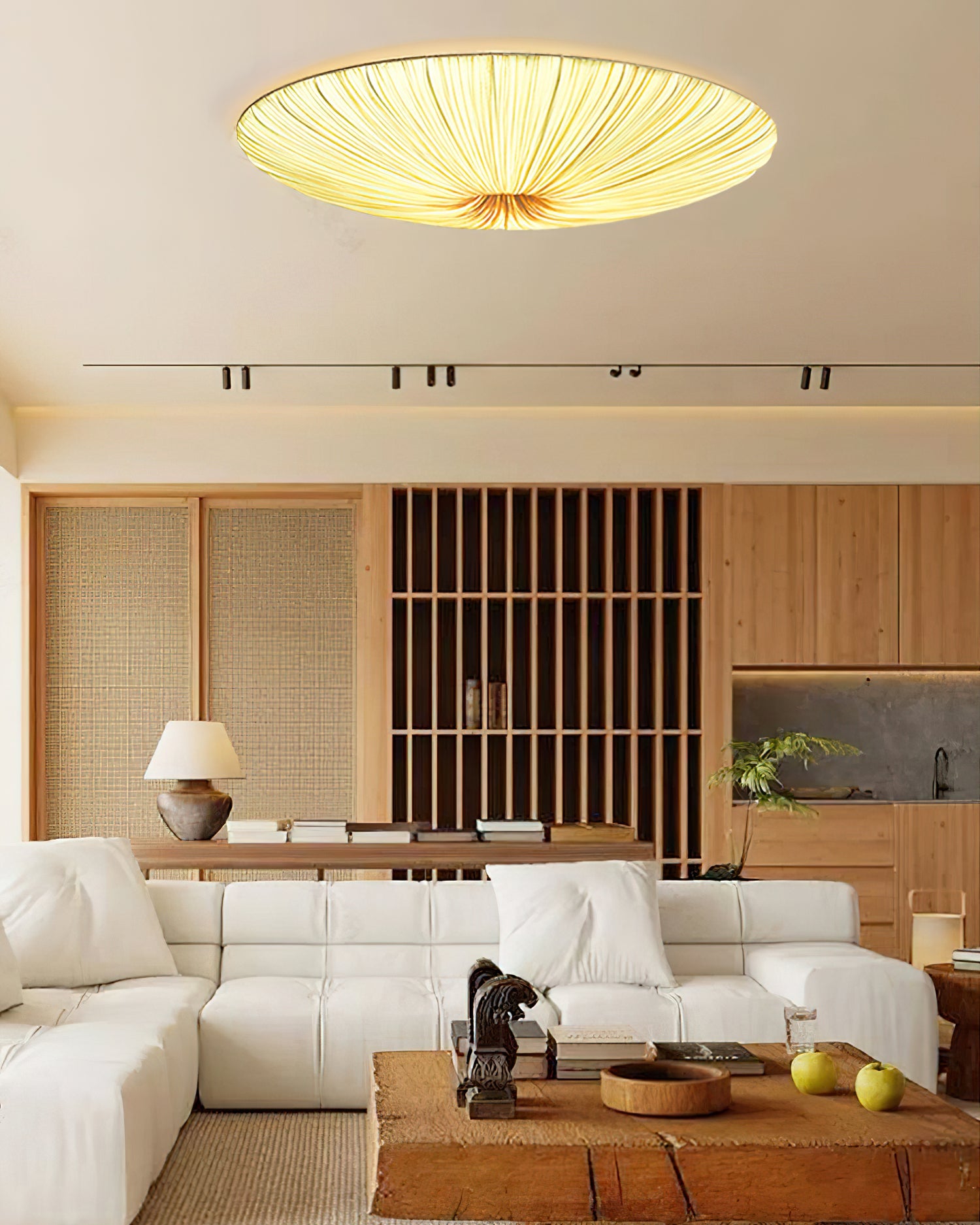 Modern Acrylic Flush Mount Ceiling Light With Warm LED Glow — Greenwich Home & Living