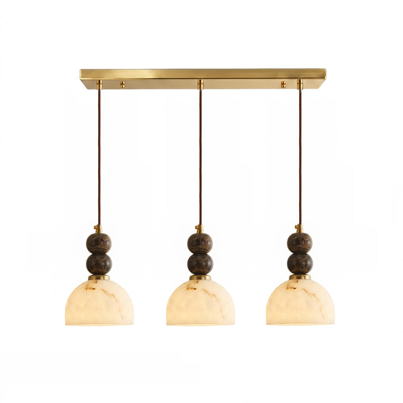 Modern Marble Pendant Light With Warm LED Glow — Greenwich Home & Living