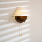 Transitional Travertine Wall Sconce With Warm Dimmable Glow — Greenwich Home & Living