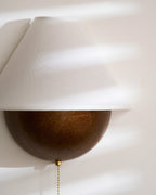 Transitional Travertine Wall Sconce With Warm Dimmable Glow — Greenwich Home & Living
