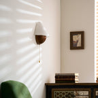 Transitional Travertine Wall Sconce With Warm Dimmable Glow — Greenwich Home & Living