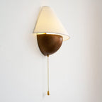 Transitional Travertine Wall Sconce With Warm Dimmable Glow — Greenwich Home & Living