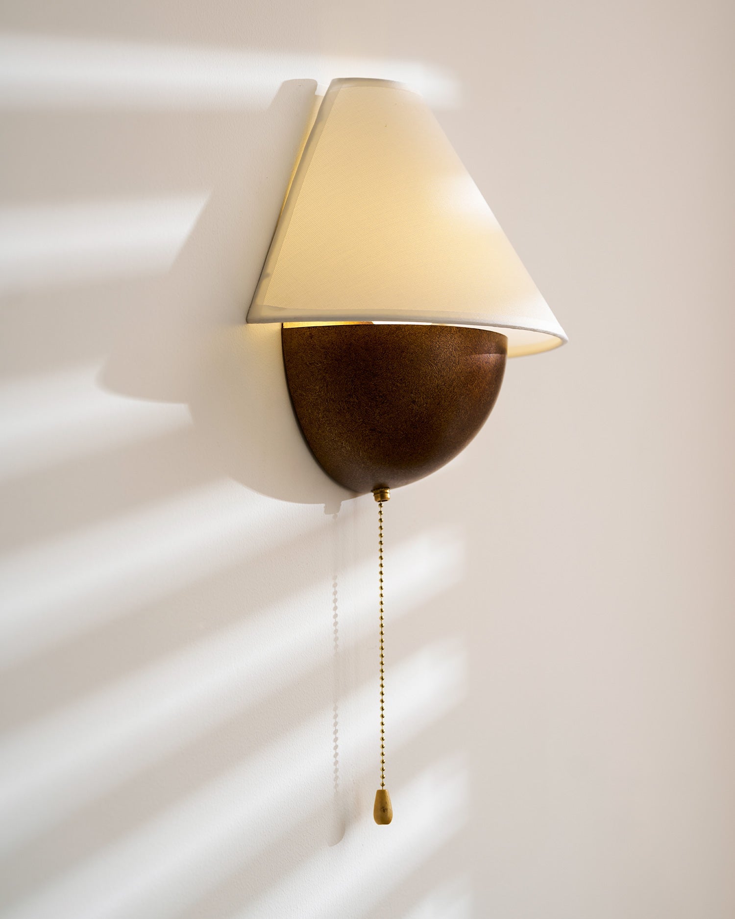 Transitional Travertine Wall Sconce With Warm Dimmable Glow — Greenwich Home & Living