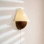 Transitional Travertine Wall Sconce With Warm Dimmable Glow — Greenwich Home & Living