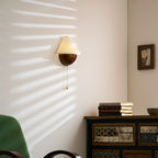 Transitional Travertine Wall Sconce With Warm Dimmable Glow — Greenwich Home & Living