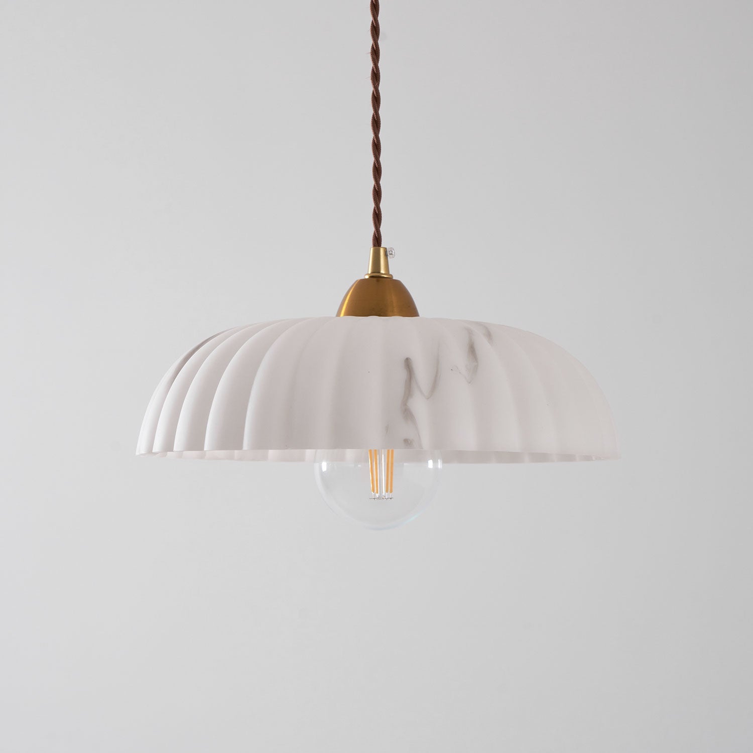 Modern Marble Pendant Light With Warm LED Glow — Greenwich Home & Living