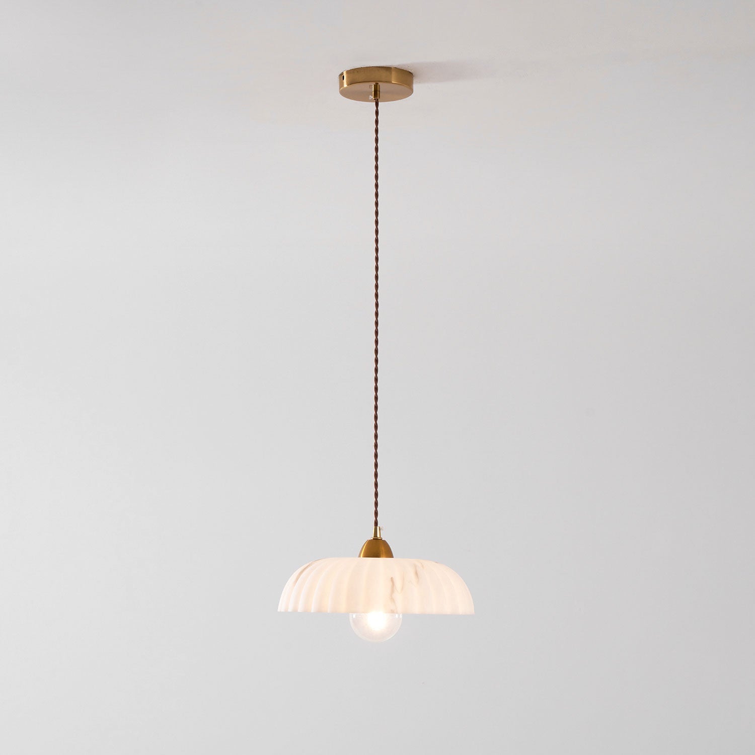 Modern Marble Pendant Light With Warm LED Glow — Greenwich Home & Living