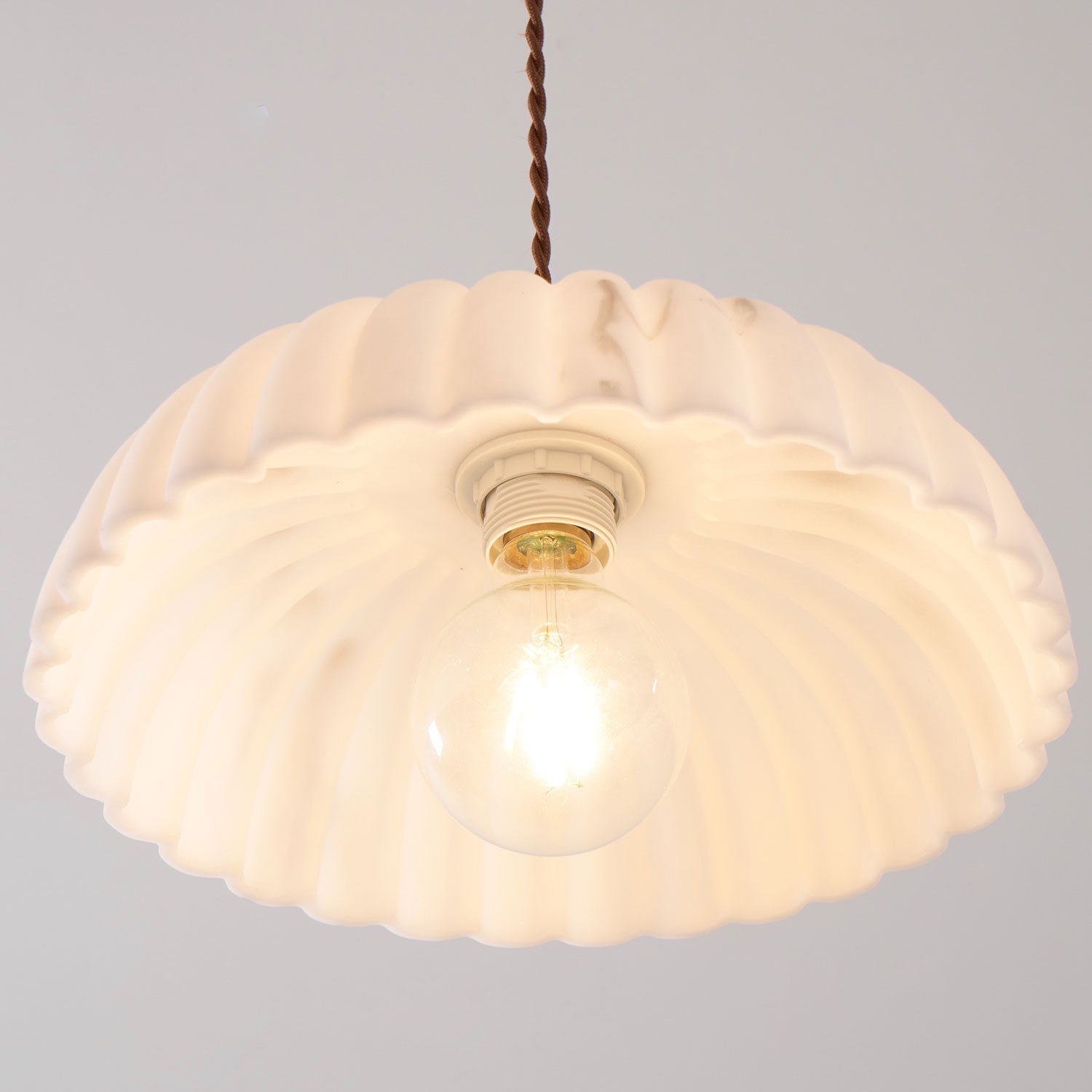 Modern Marble Pendant Light With Warm LED Glow — Greenwich Home & Living