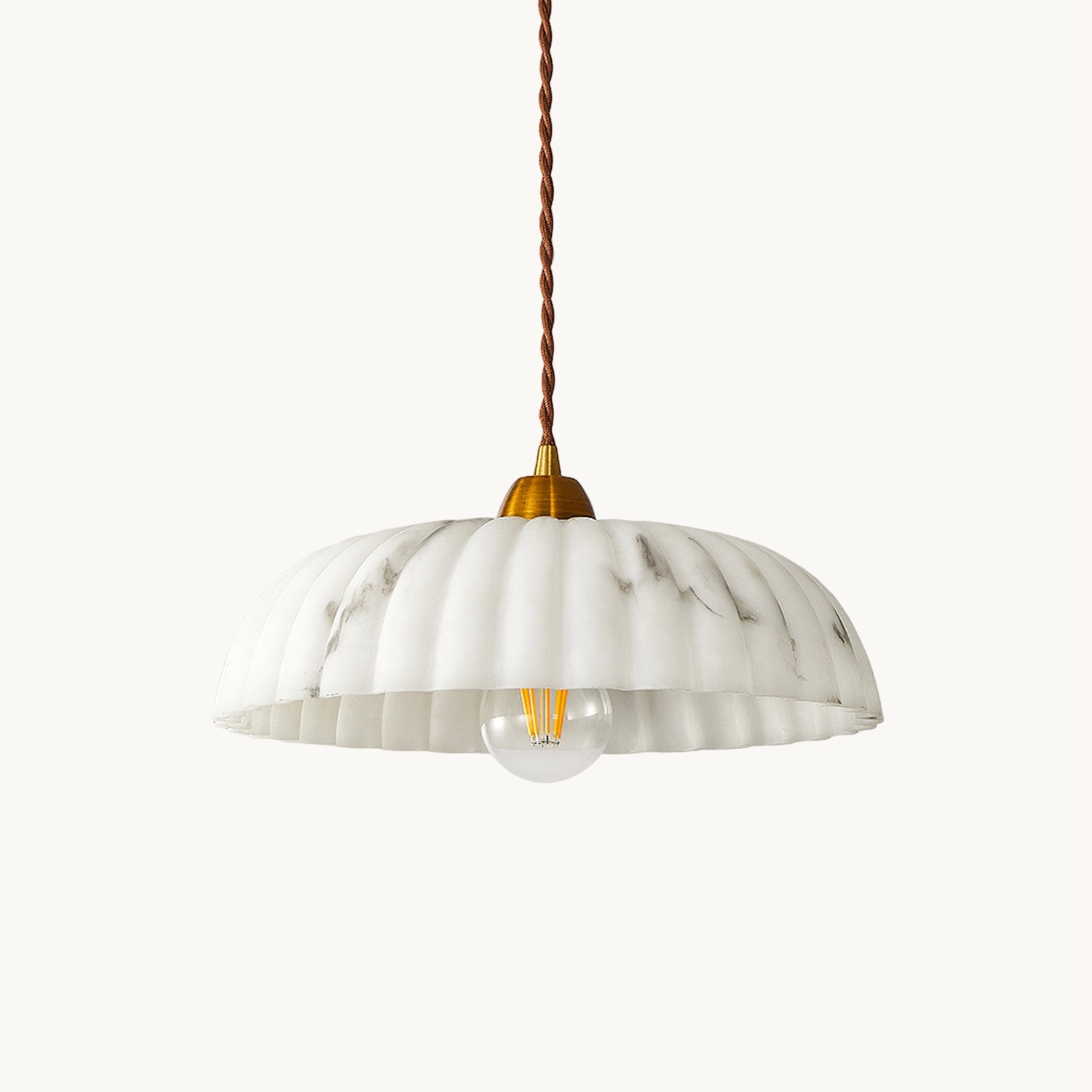 Modern Marble Pendant Light With Warm LED Glow — Greenwich Home & Living