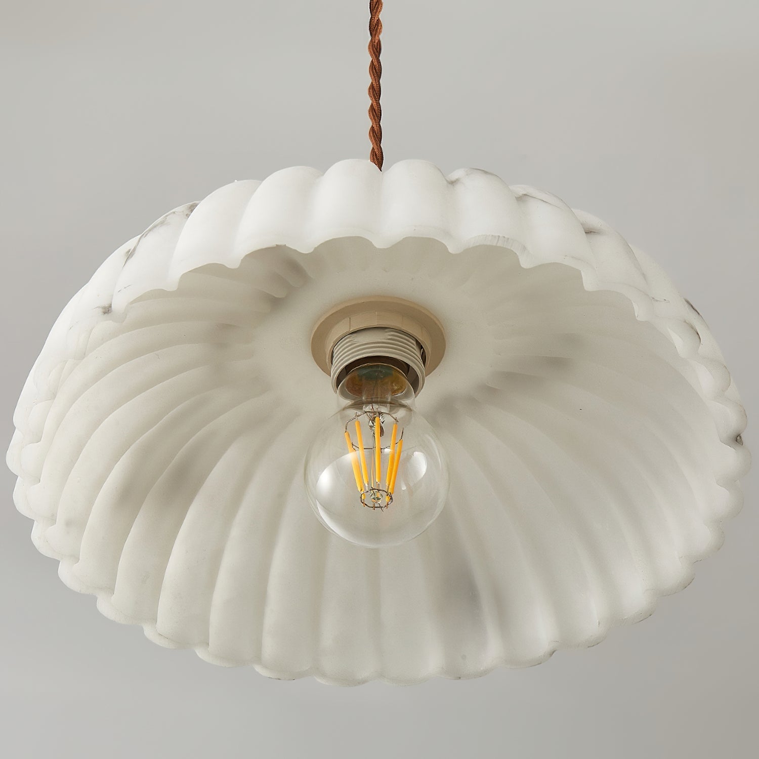 Modern Marble Pendant Light With Warm LED Glow — Greenwich Home & Living