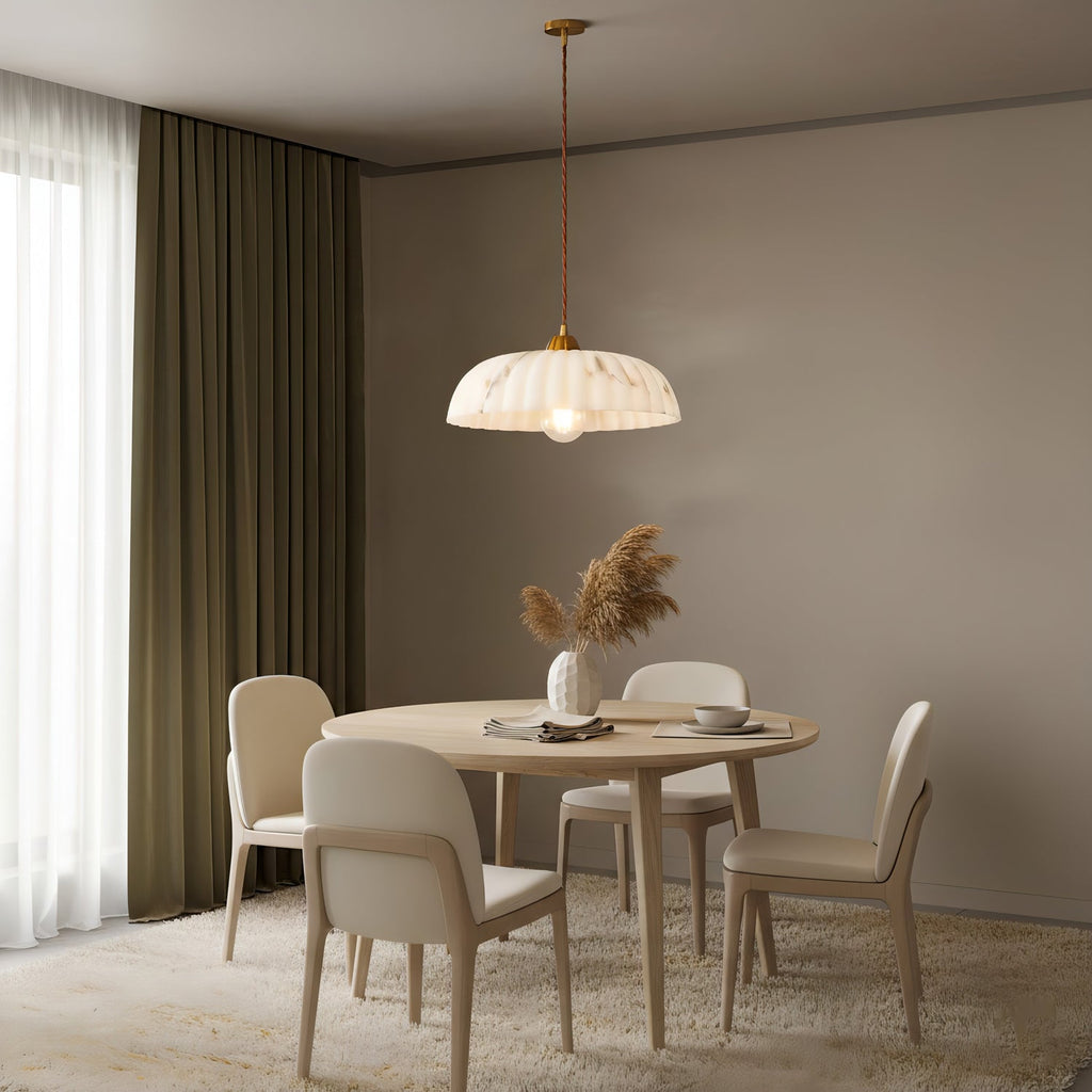 Modern Marble Pendant Light With Warm LED Glow — Greenwich Home & Living