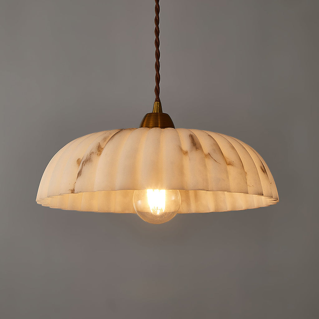 Modern Marble Pendant Light With Warm LED Glow — Greenwich Home & Living