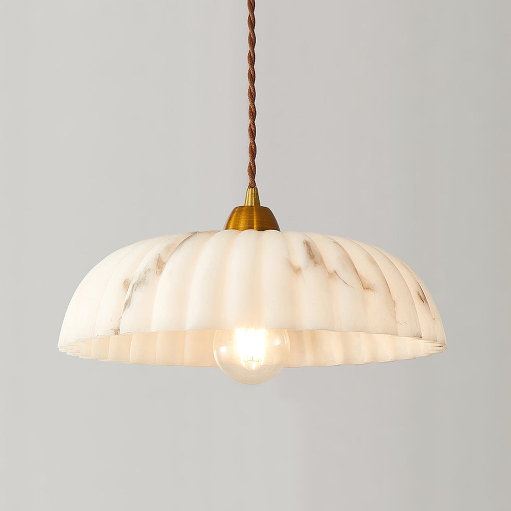 Modern Marble Pendant Light With Warm LED Glow — Greenwich Home & Living