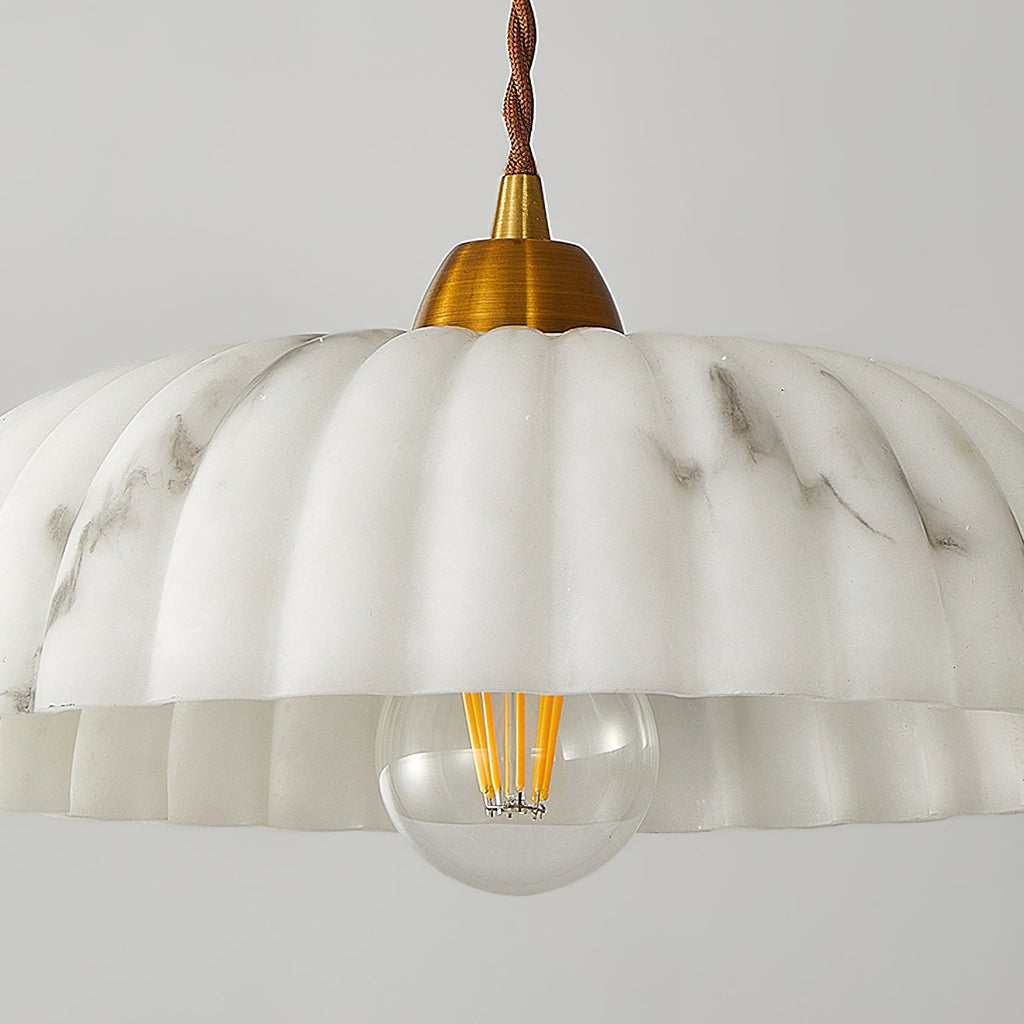 Modern Marble Pendant Light With Warm LED Glow — Greenwich Home & Living
