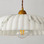Modern Marble Pendant Light With Warm LED Glow — Greenwich Home & Living