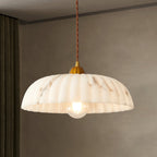 Modern Marble Pendant Light With Warm LED Glow — Greenwich Home & Living