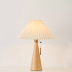 Retro Bamboo-Wood Table Lamp With Warm LED Glow for Living Room — Greenwich Home & Living