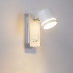 Modern Metal Wall Sconce for Bedroom and Living Room in White — Greenwich Home & Living