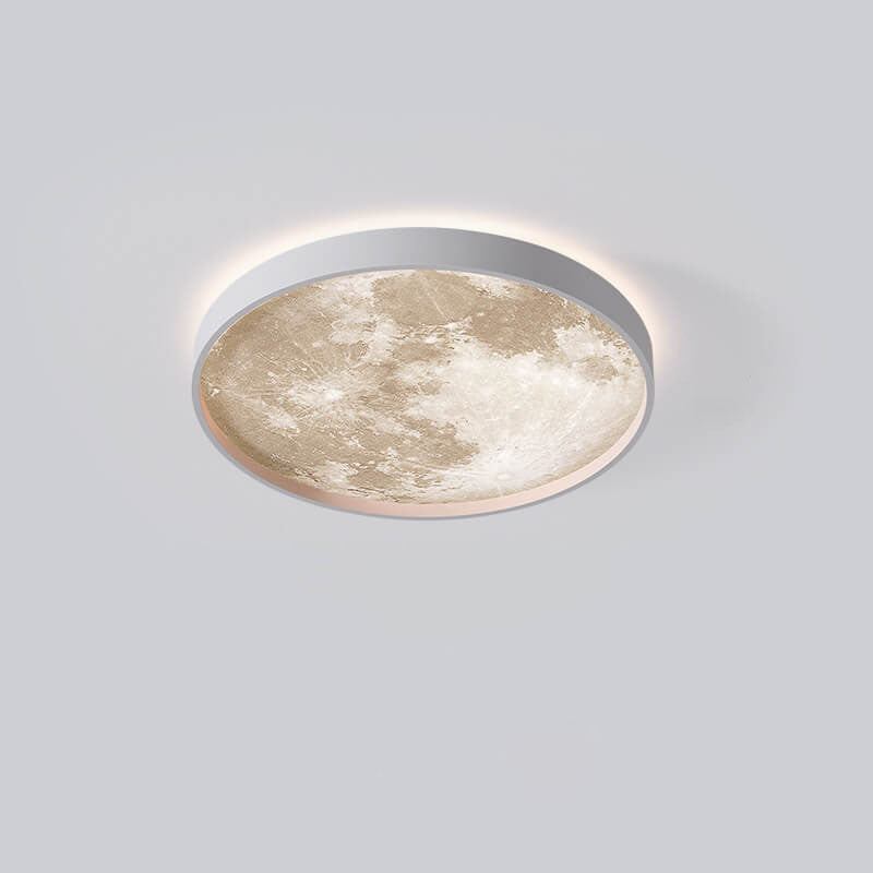 Modern Metal Flush Mount Ceiling Light With Remote Dimming — Greenwich Home & Living