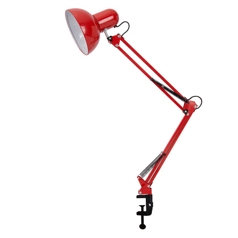Modern Metal Table Lamp With Daylight LED for Home Office in Red — Greenwich Home & Living