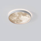 Modern Metal Flush Mount Ceiling Light With Remote Dimming — Greenwich Home & Living