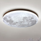 Modern Wood Flush Mount Ceiling Light With Selectable White Light — Greenwich Home & Living