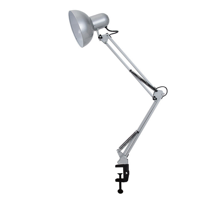 Modern Metal Table Lamp With Daylight LED for Home Office in Silver — Greenwich Home & Living