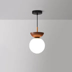 Modern Wood and Glass Pendant Light With Warm LED Glow — Greenwich Home & Living