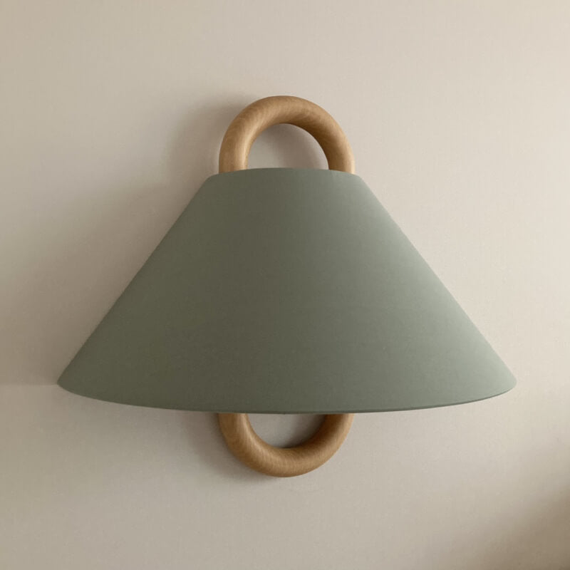 Modern Wood Wall Sconce With Warm LED Glow — Greenwich Home & Living
