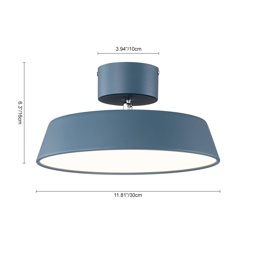 Modern Metal Semi-Flush Mount Ceiling Light for Living Room — Greenwich Home & Living